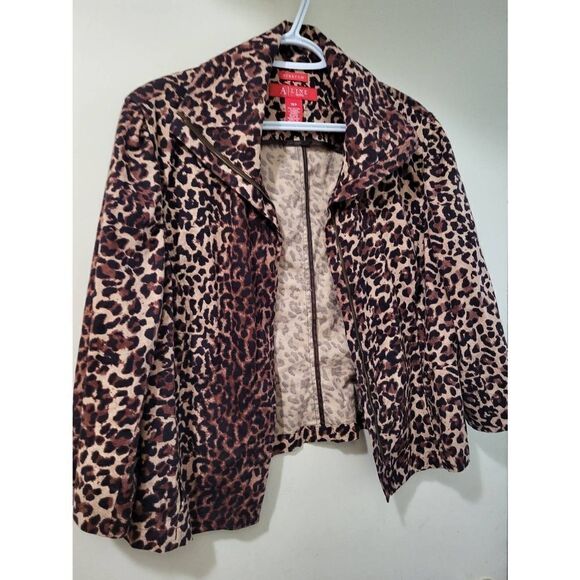 Leopard 16p Jacket With Zipper&pockets - Picture 1 of 5
